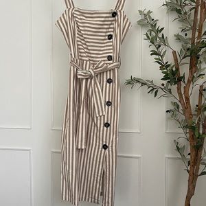 Wishlist Apparel striped dress with buttons, size L